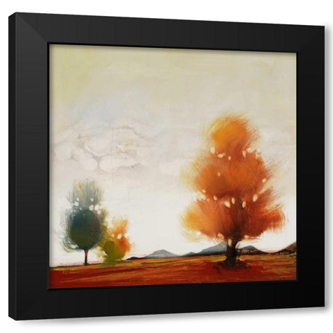 Hinterland 12 Black Modern Wood Framed Art Print with Double Matting by Dag, Inc.