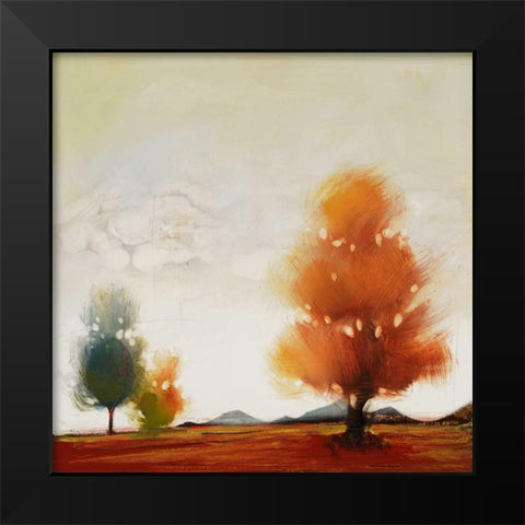 Hinterland 12 Black Modern Wood Framed Art Print by Dag, Inc.