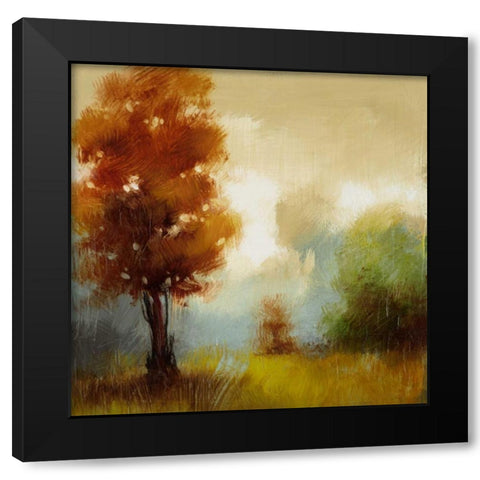 Hinterland 15 Black Modern Wood Framed Art Print with Double Matting by Dag, Inc.