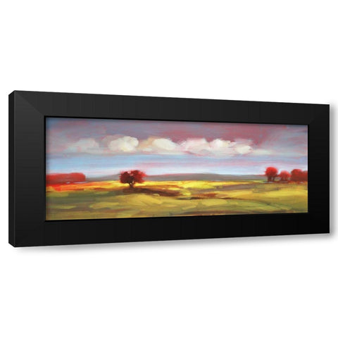 Landscape 105 Black Modern Wood Framed Art Print with Double Matting by Dag, Inc.