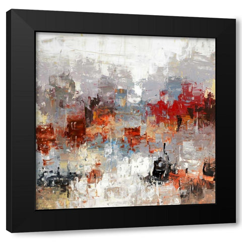 Metro Life 7 Black Modern Wood Framed Art Print with Double Matting by Dag, Inc.