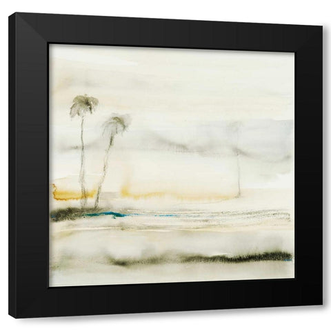 Solstice 5 Black Modern Wood Framed Art Print with Double Matting by Dag, Inc.
