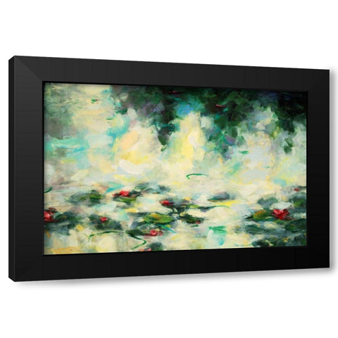 Solstice 10 Black Modern Wood Framed Art Print with Double Matting by Dag, Inc.