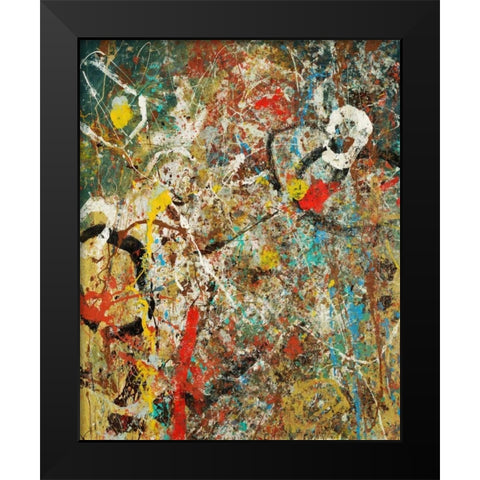 Tango 59 Black Modern Wood Framed Art Print by Dag, Inc.