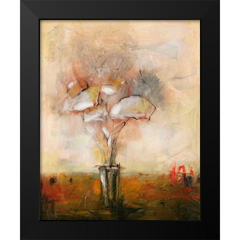 Vivo Floral 7 Black Modern Wood Framed Art Print by Dag, Inc.