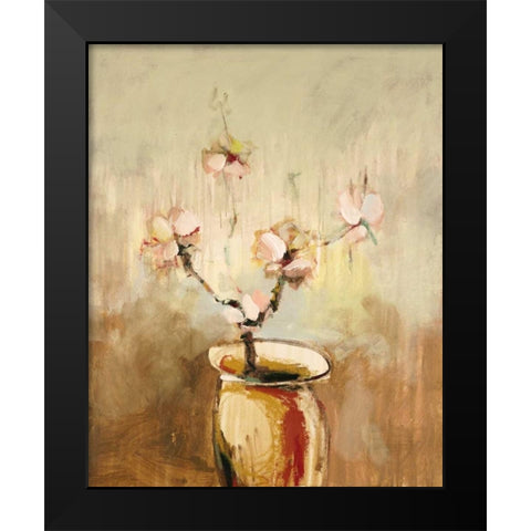 Vivo Floral 17 Black Modern Wood Framed Art Print by Dag, Inc.