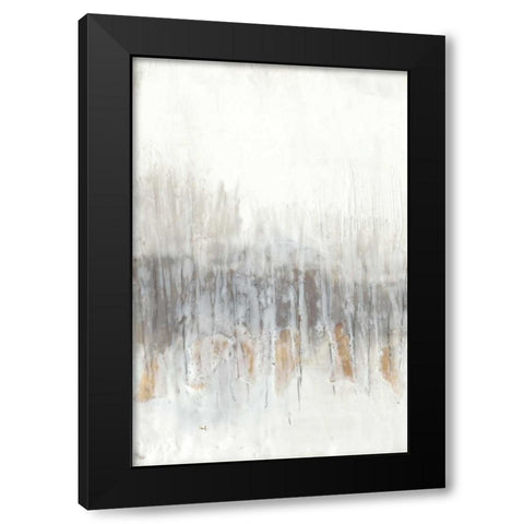 Neutral Wave I Black Modern Wood Framed Art Print with Double Matting by Goldberger, Jennifer