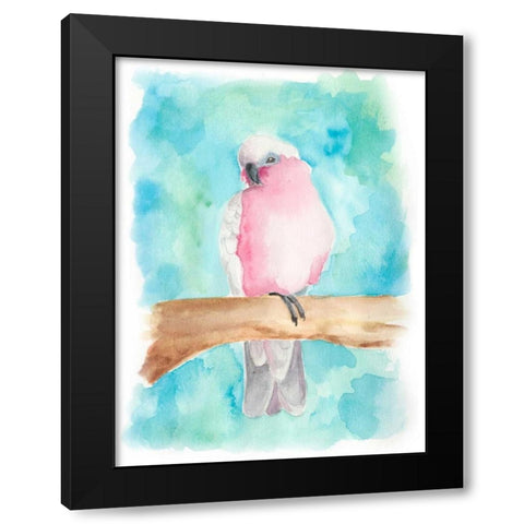 Sweet Tropical Bird III Black Modern Wood Framed Art Print by Moore, Regina