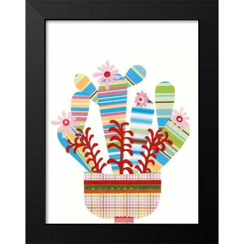 Cheerful Succulent VI Black Modern Wood Framed Art Print by Moore, Regina