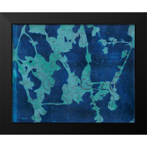 Brackish Flowers I Black Modern Wood Framed Art Print by Moore, Regina