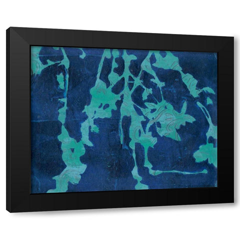 Brackish Flowers II Black Modern Wood Framed Art Print by Moore, Regina