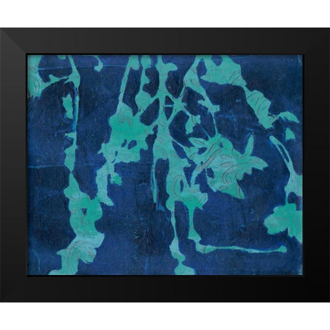Brackish Flowers II Black Modern Wood Framed Art Print by Moore, Regina