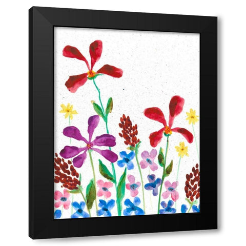 Vivid Whimsy I Black Modern Wood Framed Art Print by Moore, Regina