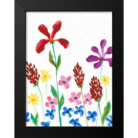 Vivid Whimsy II Black Modern Wood Framed Art Print by Moore, Regina