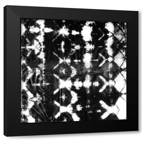 Graphic Shibori II Black Modern Wood Framed Art Print with Double Matting by Zarris, Chariklia