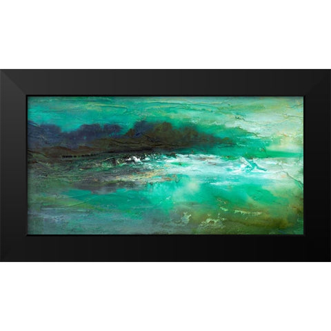Dusk on the Coast  Black Modern Wood Framed Art Print by Finch, Sheila