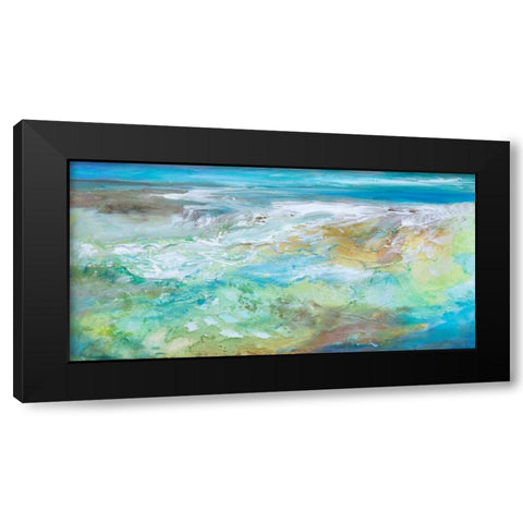 Tide Pool  Black Modern Wood Framed Art Print by Finch, Sheila