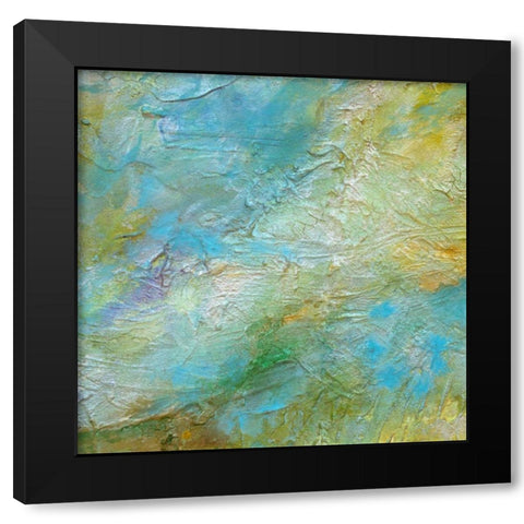 Tropical Currents I Black Modern Wood Framed Art Print with Double Matting by Finch, Sheila