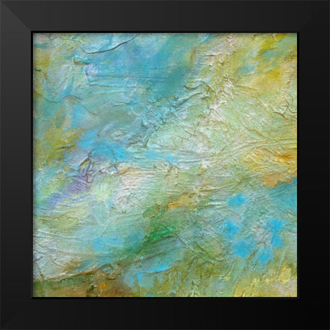Tropical Currents I Black Modern Wood Framed Art Print by Finch, Sheila