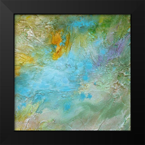 Tropical Currents II Black Modern Wood Framed Art Print by Finch, Sheila