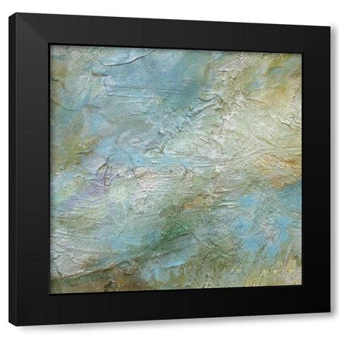 Pastel Currents I Black Modern Wood Framed Art Print by Finch, Sheila