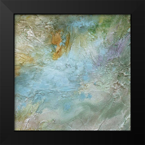 Pastel Currents II Black Modern Wood Framed Art Print by Finch, Sheila