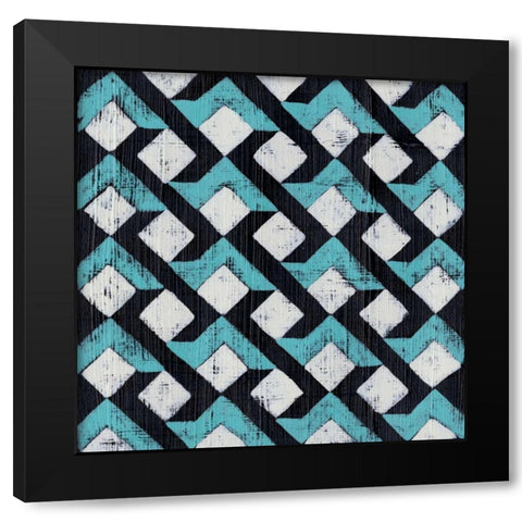 Over Under IV Black Modern Wood Framed Art Print with Double Matting by Zarris, Chariklia