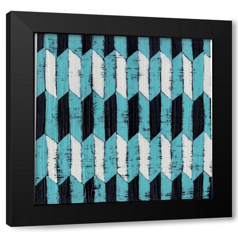 Over Under VI Black Modern Wood Framed Art Print with Double Matting by Zarris, Chariklia