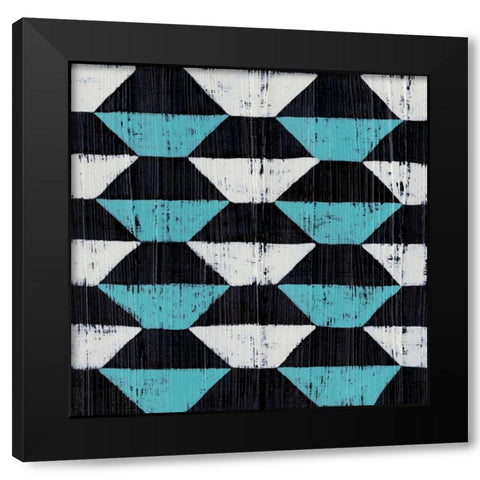 Over Under VII Black Modern Wood Framed Art Print with Double Matting by Zarris, Chariklia