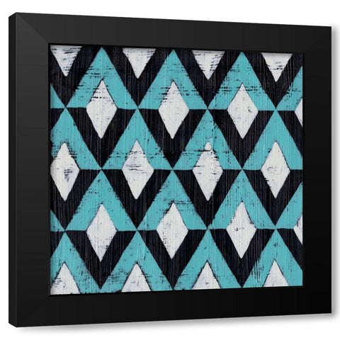 Over Under IX Black Modern Wood Framed Art Print with Double Matting by Zarris, Chariklia