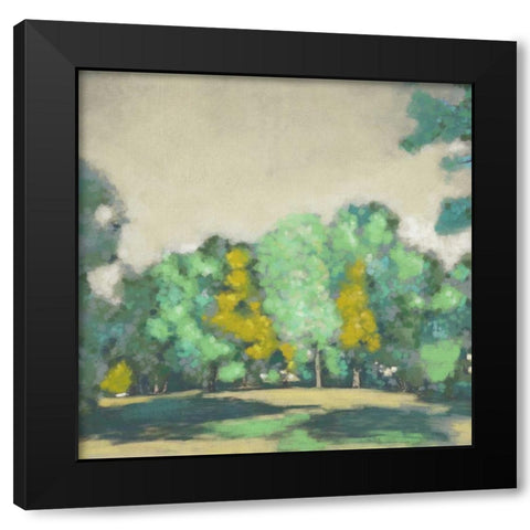 Treeline I Black Modern Wood Framed Art Print with Double Matting by Zarris, Chariklia