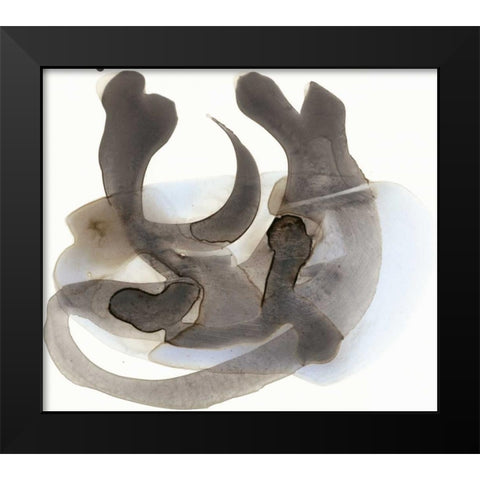 Embodiment I Black Modern Wood Framed Art Print by Stramel, Renee W.