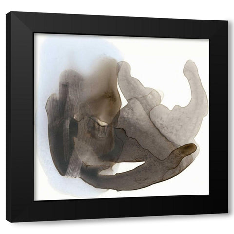 Embodiment II Black Modern Wood Framed Art Print by Stramel, Renee W.