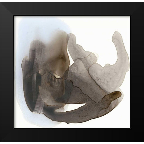Embodiment II Black Modern Wood Framed Art Print by Stramel, Renee W.