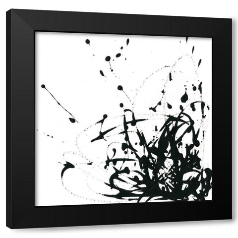 Onyx Expression II Black Modern Wood Framed Art Print by Vess, June Erica