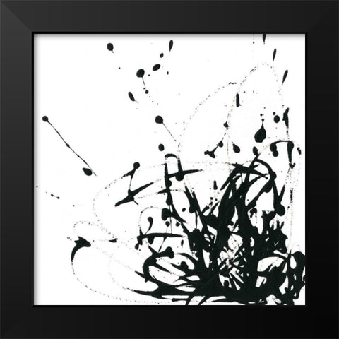 Onyx Expression II Black Modern Wood Framed Art Print by Vess, June Erica