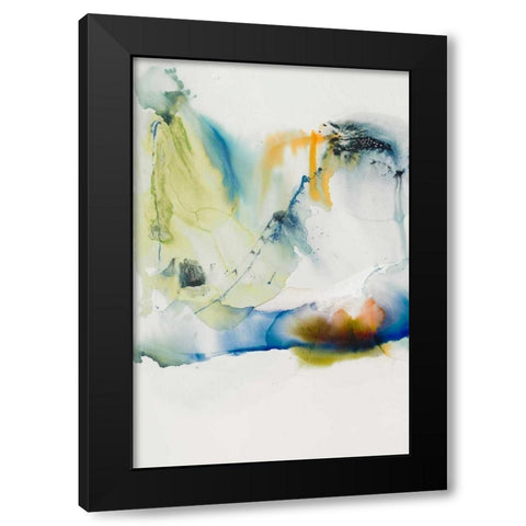 Abstract Terrain I Black Modern Wood Framed Art Print with Double Matting by Jasper, Sisa