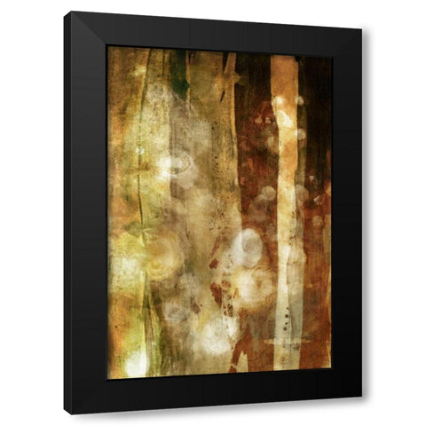Golden Glow II Black Modern Wood Framed Art Print by Jasper, Sisa