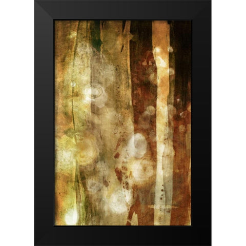 Golden Glow II Black Modern Wood Framed Art Print by Jasper, Sisa