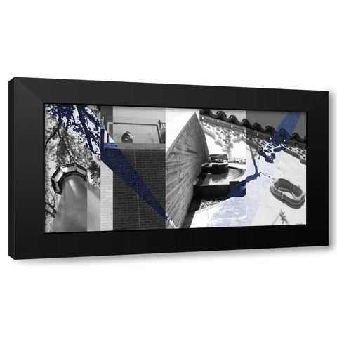 Architecture Collage III Black Modern Wood Framed Art Print with Double Matting by Jasper, Sisa