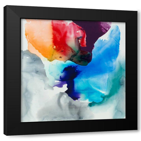 Change I Black Modern Wood Framed Art Print with Double Matting by Jasper, Sisa