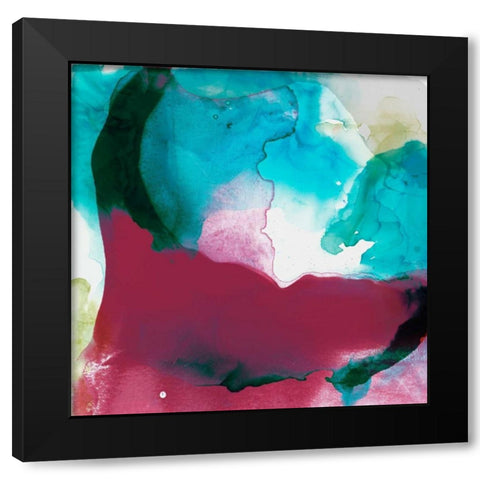 LA Abstract I Black Modern Wood Framed Art Print with Double Matting by Jasper, Sisa