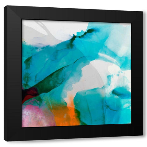 LA Abstract II Black Modern Wood Framed Art Print by Jasper, Sisa