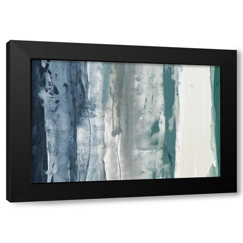 Navy Decision I Black Modern Wood Framed Art Print by Jasper, Sisa