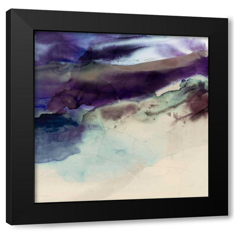 Purple Wunderlust II Black Modern Wood Framed Art Print with Double Matting by Jasper, Sisa