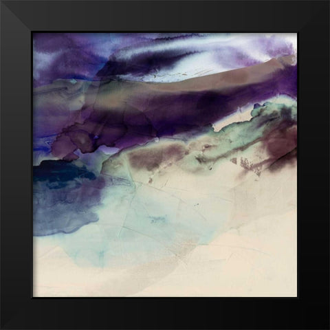 Purple Wunderlust II Black Modern Wood Framed Art Print by Jasper, Sisa