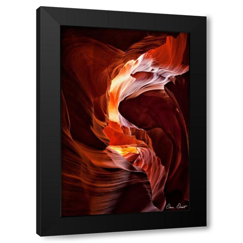 Sun Shining Through Canyon IV Black Modern Wood Framed Art Print by Drost, David