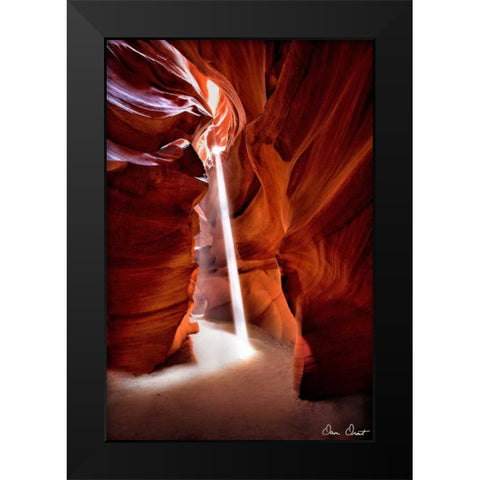 Sun Shining Through Canyon VI Black Modern Wood Framed Art Print by Drost, David