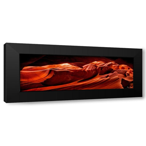 Sun Shining Through Canyon VIII Black Modern Wood Framed Art Print by Drost, David