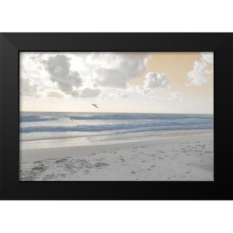Serene Sea I Black Modern Wood Framed Art Print by Chandler, Sharon